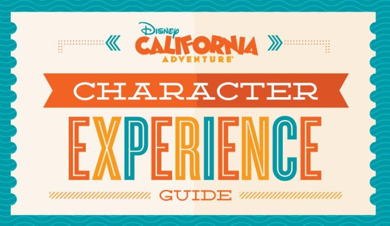 <em>Disney California Adventure</em><sup>&reg;</sup> Park Character Experience Guide