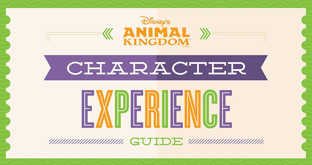 Disney Animal Kingdom Character Experience Map