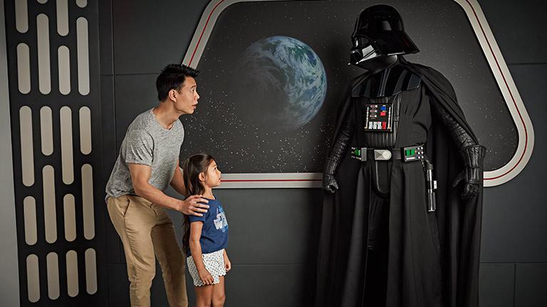 Darth Vader with Disney Fans 