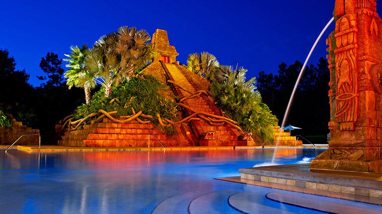 Piscine du site de fouilles Disney