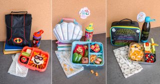 Disney themed lunchboxes and food