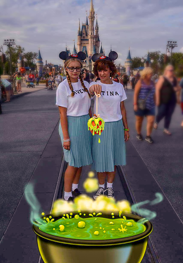 Tina and daughter at Mickey's Not So Scary Halloween Party 