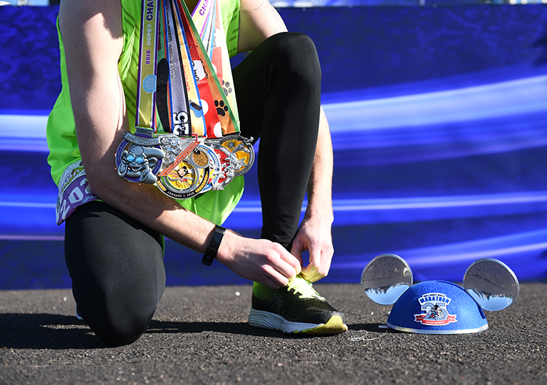 runDisney winner with medals