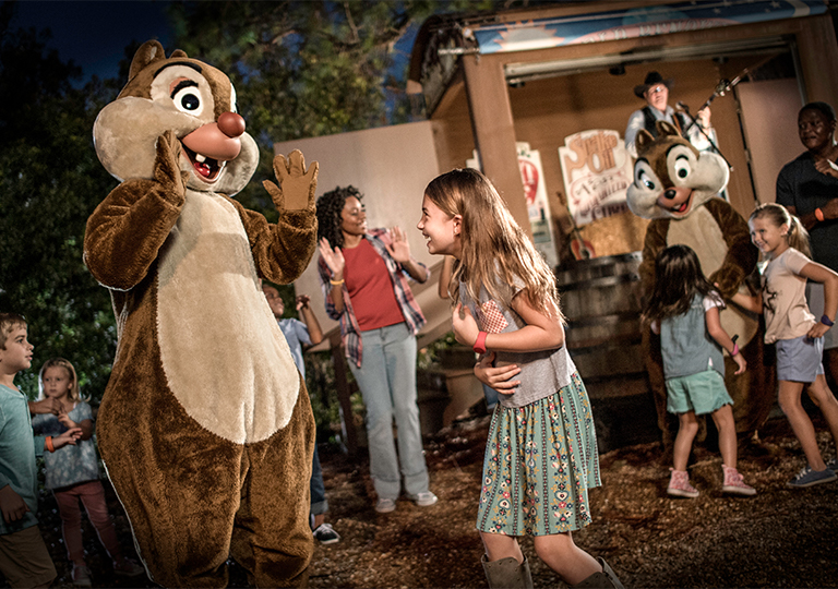 Disney sing-a-long with chip and dale at disney's fort wilderness resort