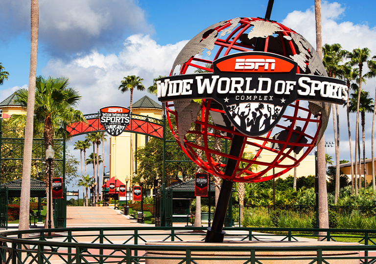 ESPN sports complex entrance at walt disney world resort