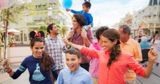Large family at Walt Disney World