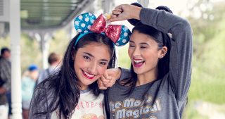 girls at disneyland