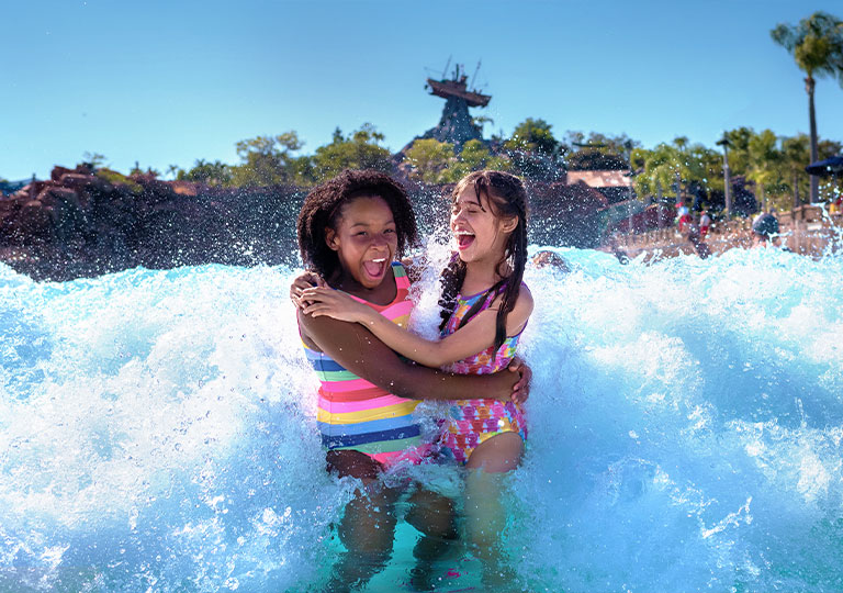 girls tweens at typhoon lagoon disney