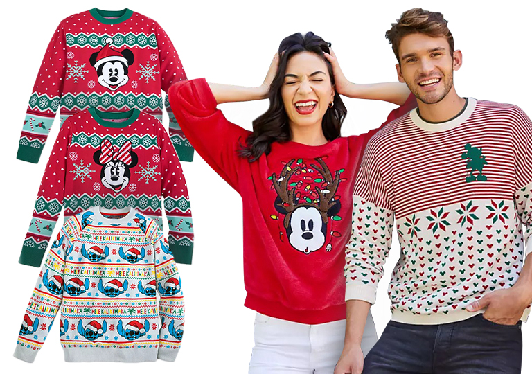 minnie mouse family holiday sweater for women