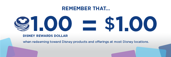 Where To Redeem Disney Rewards Dollars | Disney® Credit Cards