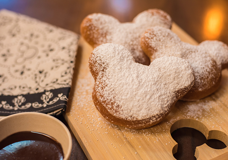 Mickey Shaped Beignets at Mint Julep Bar