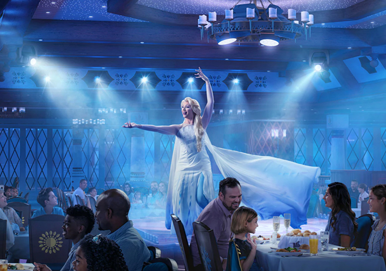 Frozen live at Disney Wish cruise line
