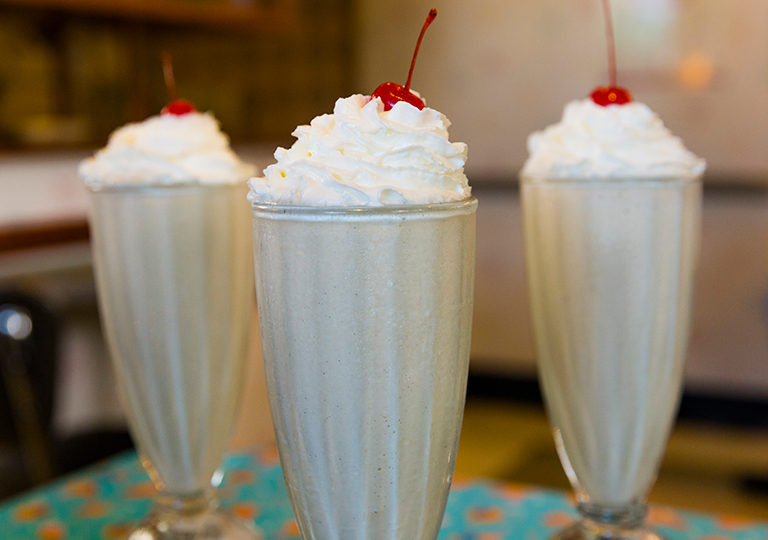 Milk Shake at the Plaza Restaurant