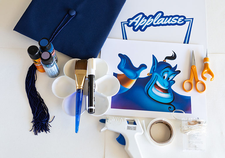 DIY grad cap supplies
