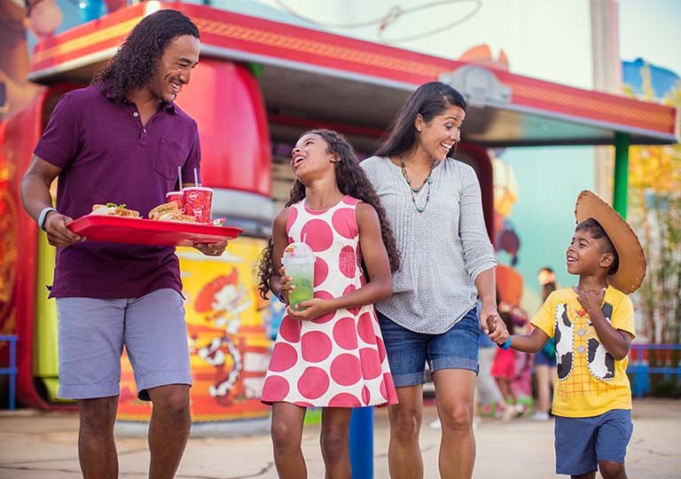 Family with food