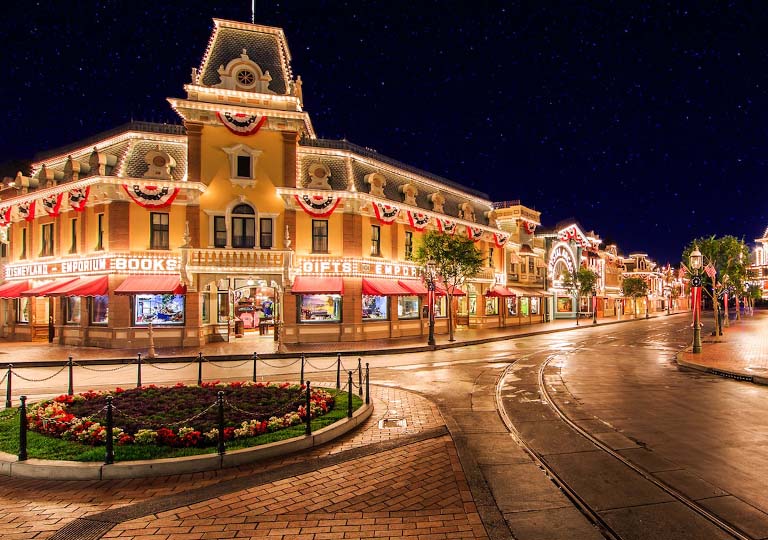 Night life on Main Street USA