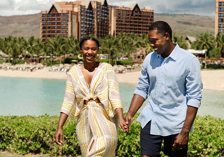 Couple at Aulani Resort