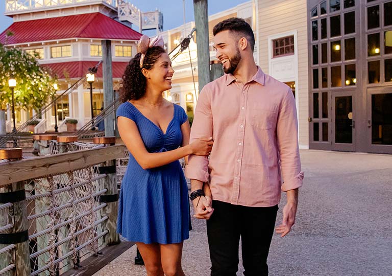 Couple walking