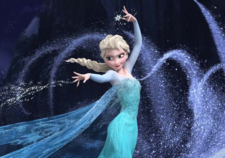 Elsa posing