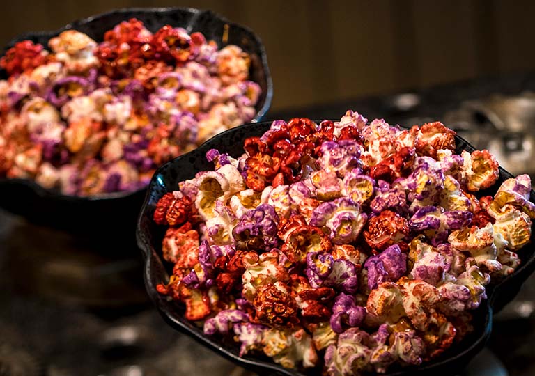 Assorted pop corn at Kat Saka’s Kettle