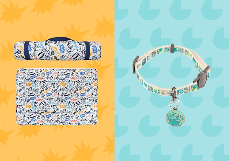 Cat products: mat and collar