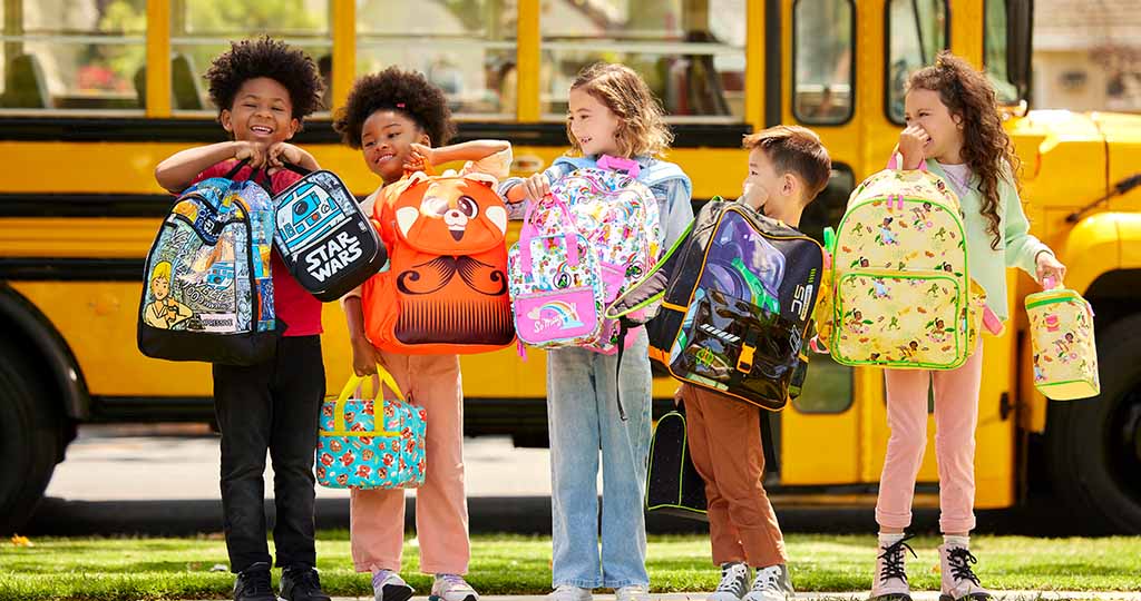 Group of kids back to school