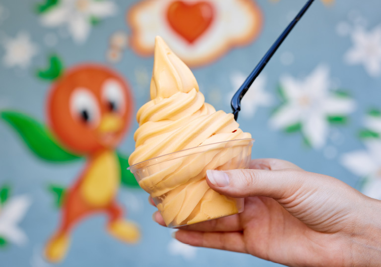 Sunshine Three Terrace Orange DOLE Whip dessert