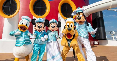 Donald, Mickey, Minnie, Pluto and Goof 25th Disney Cruise Anniversary