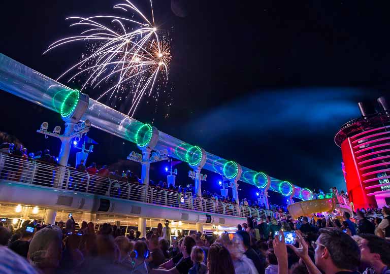Disney cruise line fireworks show