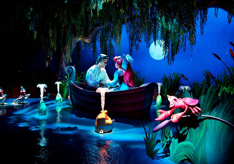 The Little Mermaid ride. Ariel’s Undersea Adventure