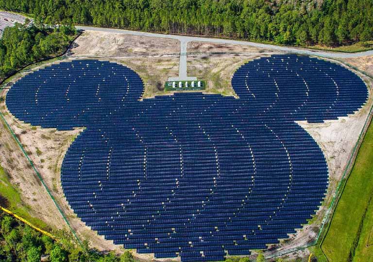 Mickey-shaped solar facility located near EPCOT