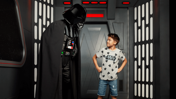 Darth Vader and young boy