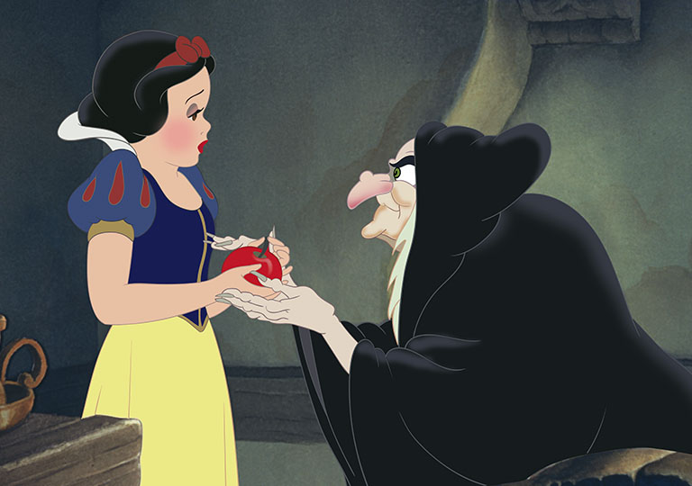 Snow White and the evil witch