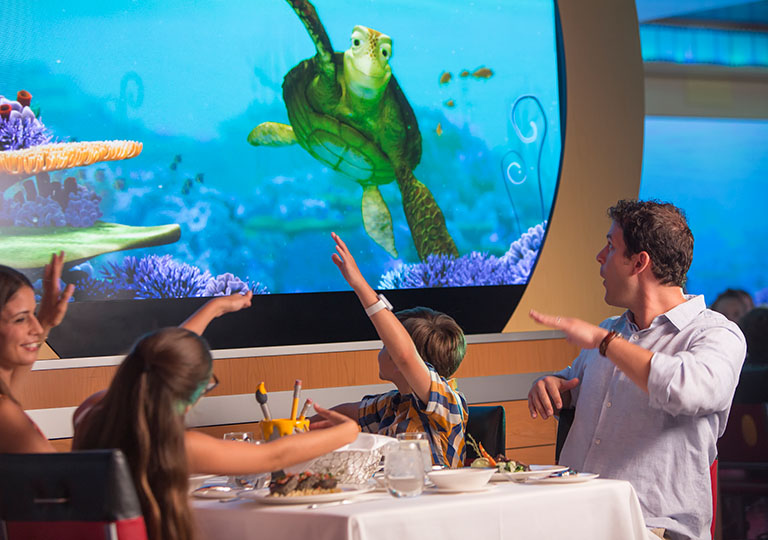 Guests dining