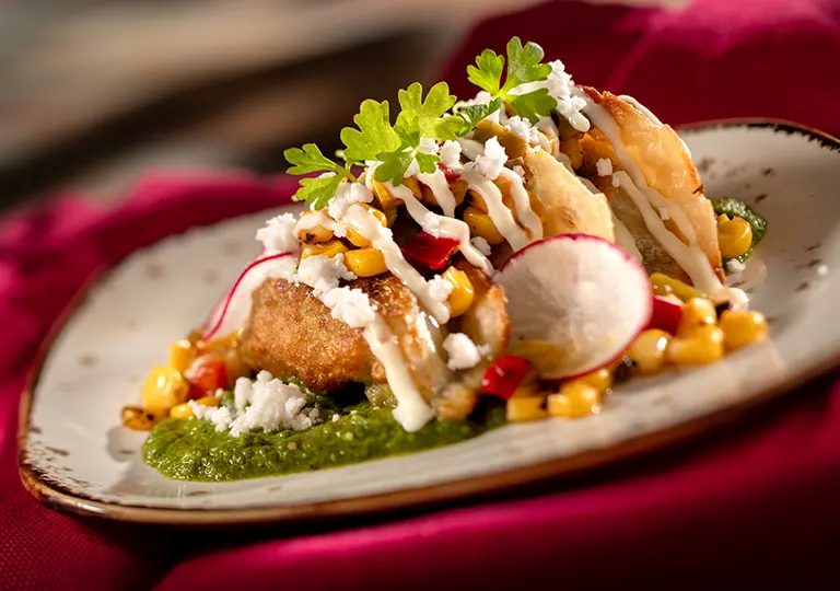 FusionEats Street Corn Style Dumplings