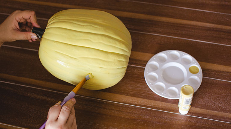 Belle pumpkin step 1