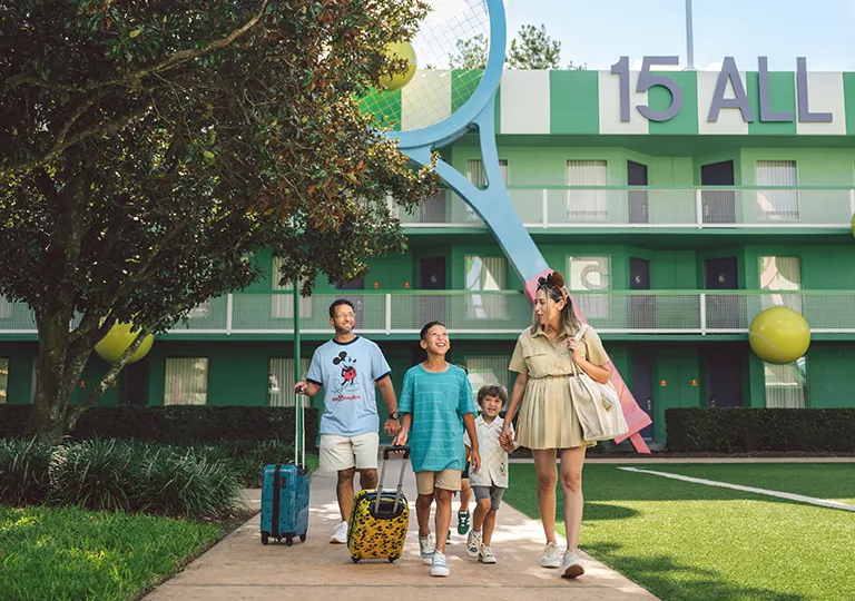 Family at  Disney's All-Star Sports Resort