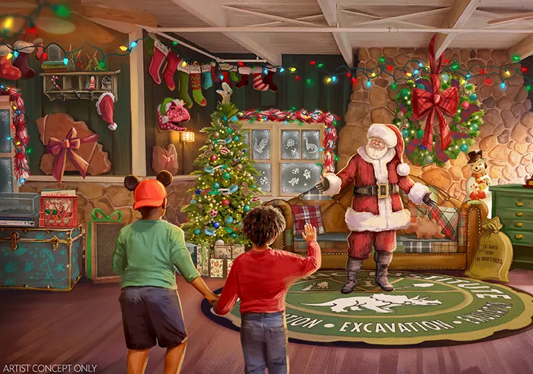 Santa with guests