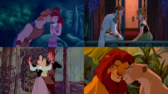 Disney Couples Sleeping Beauty, Hurcules & The Lion King