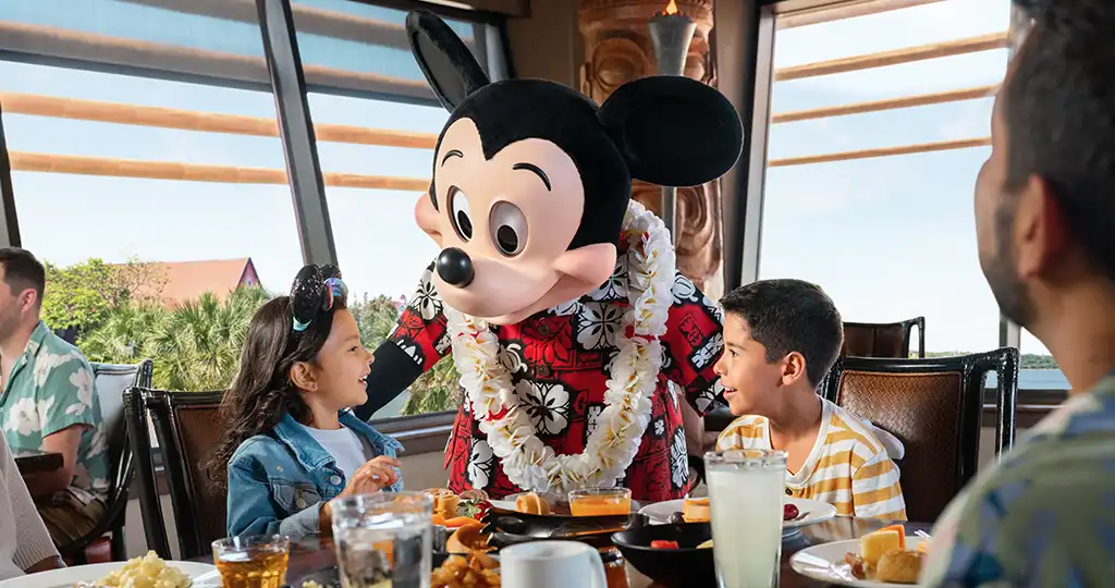 Mickey Mouse and children