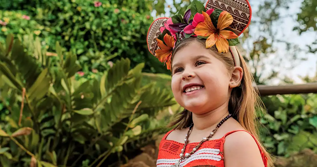 Girl with Mickey headband