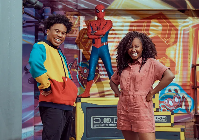 Guests with Spider-Man