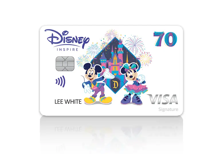 Disneyland 70th Celebration Inspire Card Design