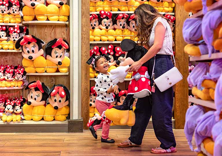 Mom and daughter shopping