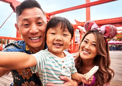 Family at Disney