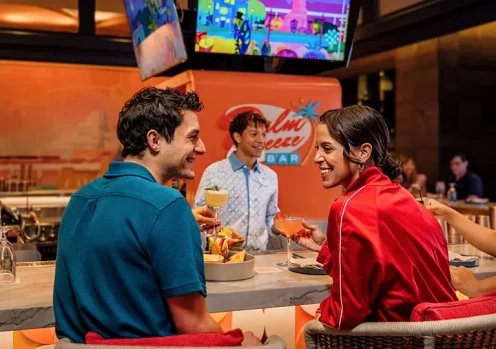 Guests at Palm Breeze Bar