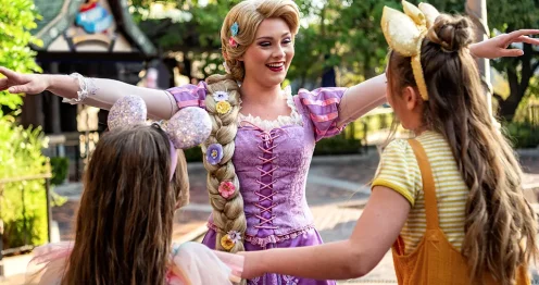 Rapunzel with guests