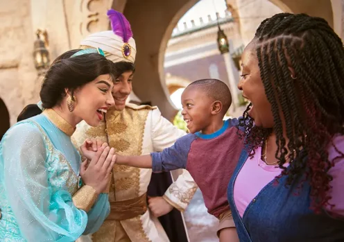 Jasmine with guests