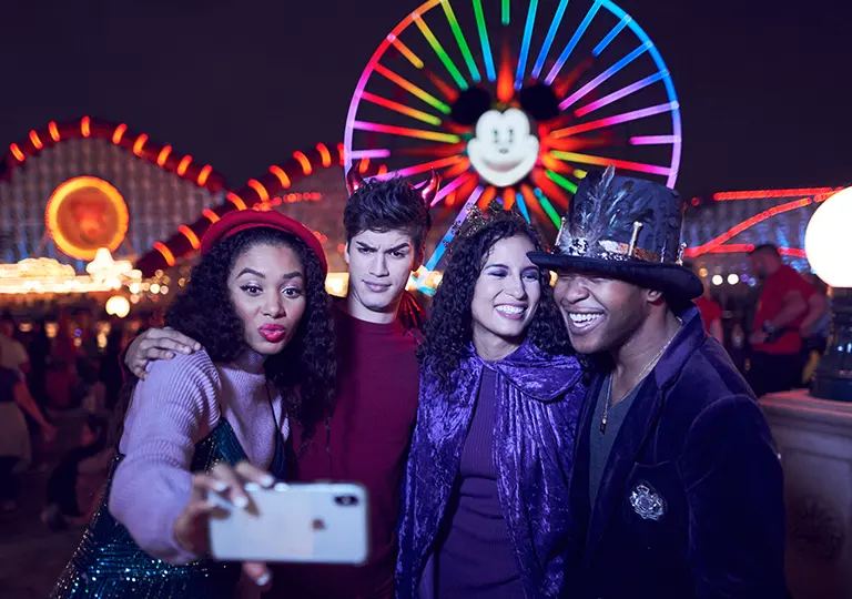 Guests at Oogie Boogie Bash at Disney California Adventure&reg; Park 