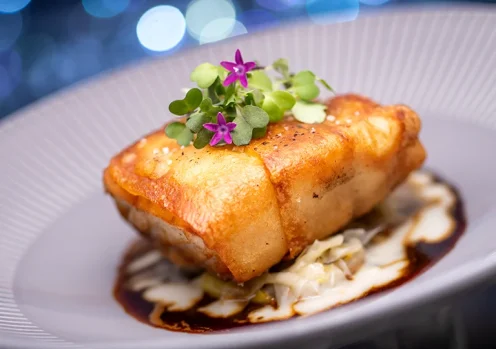 Potato-wrapped Red Snapper